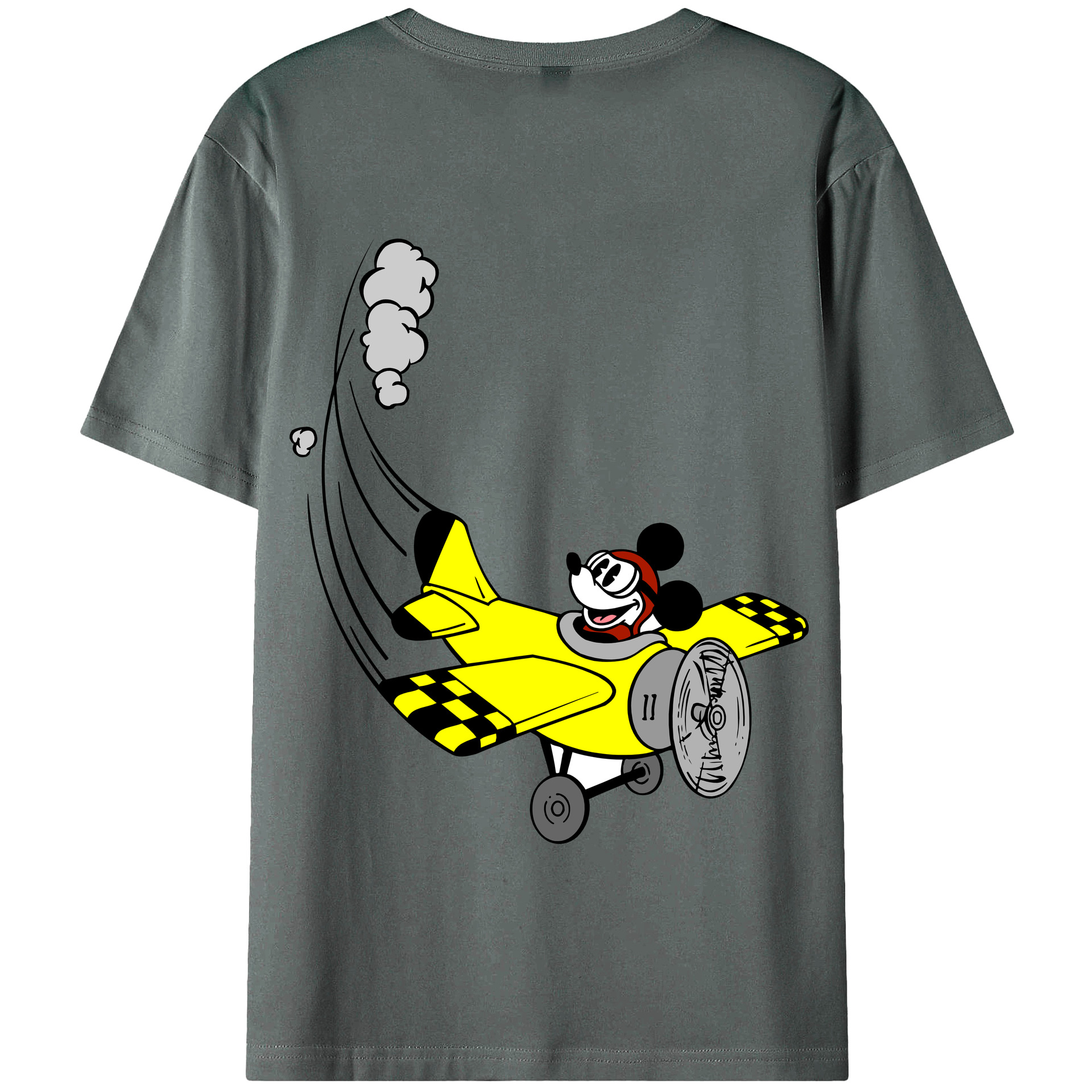 （画像用） ミッキーマウス Mickey Mouse 綿100％半袖Tシャツ（背面プリント）